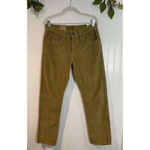 Levis Corduroy Pants Mens 30 Tan Camel Relaxed Straight Casual Sustainable 30x30